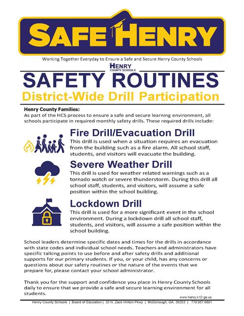 Safe Henry Safety Routines
